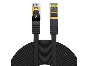 Cat7 Ethernet Cable 49ft15m Cat 7 Network Cable High Speed 10 Gbps Internet Cord Flat Ethernet Wire with Shielded RJ45 Connectors for Computer Laptop Router Modem Switch Box Cat7 Ethernet Cable 49ft15m Cat 7 Network Cable High Speed 10 Gbps Internet Cord Flat Ethernet Wire with Shielded RJ45 Connectors for Computer Laptop Router Modem Switch Box