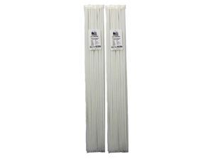 Heavy Duty Cable Zip Ties Durable Strong Nylon Tie Wraps 175 LB Tensile Strength 36 Inch 50 Pack x2 White Heavy Duty Cable Zip Ties Durable Strong Nylon Tie Wraps 175 LB Tensile Strength 36 Inch 50 Pack x2 White
