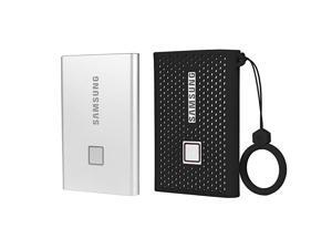 Silicone Protective Cover for Samsung T7 Touch Portable SSD 500GB1TB 2TB External Solid State Drives Black Silicone Protective Cover for Samsung T7 Touch Portable SSD 500GB1TB 2TB External Solid State Drives Black