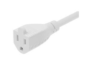 2ft 163 AWG Ultra Low Profile NEMA 515P Right Angle to NEMA 515R Power Cord White 2ft 163 AWG Ultra Low Profile NEMA 515P Right Angle to NEMA 515R Power Cord White