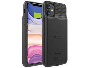 Case for iPhone 11 BX11 5000mAh Slim Portable Protective Extended Charger Cover with Wireless Charging Compatible with iPhone 11 61 inch Black