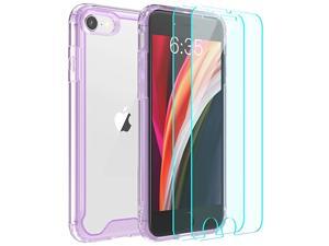 iPhone SE 2020 CaseiPhone 8 CaseiPhone 7 Casewith 2 x Tempered Glass Screen Protector Premium Clear Soft TPU + Hard PC AntiScratch AntiYellow Case for iPhone SE 202087 47 inchPurple iPhone SE 2020 CaseiPhone 8 CaseiPhone 7 Casewith 2 x Tempered Glass Screen Protector Premium Clear Soft TPU + Hard PC AntiScratch AntiYellow Case for iPhone SE 202087 47 inchPurple