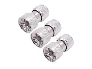 3 Pack PL259 SO239 UHF Female to Female Coax Coaxial Barrel Connector Adapter Coupler for CB Ham Radio HF VHF UHF Antenna Cable Cord Extension 3 Pack PL259 SO239 UHF Female to Female Coax Coaxial Barrel Connector Adapter Coupler for CB Ham Radio HF VHF UHF Antenna Cable Cord Extension