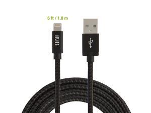 USB Charging Cable Apple Mfi Certified Data Sync Short 8 Pin Cord Compatible iPhone X88P77P 6S6iPadMetal Plug amp Mixed Color Cotton Jacket 6ft Long Cable18m Black USB Charging Cable Apple Mfi Certified Data Sync Short 8 Pin Cord Compatible iPhone X88P77P 6S6iPadMetal Plug amp Mixed Color Cotton Jacket 6ft Long Cable18m Black