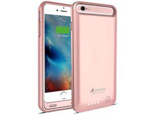 iPhone 6S Plus6 Plus Battery Case 4000mAh MFi Certified Slim Portable Protective Extended Charger Cover Compatible with iPhone 6S Plus iPhone 6 Plus 55 inch BX140plus Rose Gold