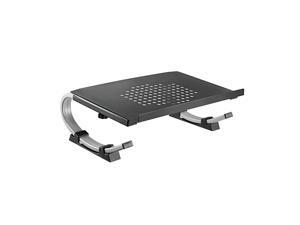 Vented Monitor Stand WAdjustable Rocker Monitor Riser Laptop TV Printer Stand Sleek Ergonomic Design Ideal for Work Home Or Office Desk Supports 50 Lbs Vented Monitor Stand WAdjustable Rocker Monitor Riser Laptop TV Printer Stand Sleek Ergonomic Design Ideal for Work Home Or Office Desk Supports 50 Lbs