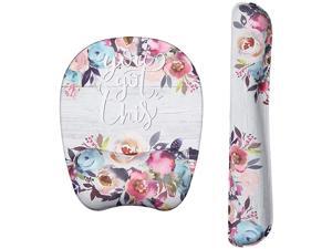 Wrist Rest Mouse Pad NonSlip Mouse Mat with Comfortable Memory Foam Padding and Ergonomic Design for PC Computer Laptop Mac Watercolor Flowers Bundle Wrist Rest Mouse Pad NonSlip Mouse Mat with Comfortable Memory Foam Padding and Ergonomic Design for PC Computer Laptop Mac Watercolor Flowers Bundle