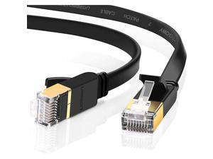 Cat 7 Ethernet Cable Shielded Gigabit Flat Cat7 RJ45 LAN Cable High Speed Internet Network Patch Cord 10Gbps Compatible for PS5 Gaming PS4 Xbox One PS3 PC Laptop Modem Router Computer 6FT
