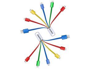 Multi Charging Cable 6 in 1 USB Charger CordUSB 20 to Type C2 Micro BPhone Connectors Replacement for Cell Phones Tablets Power Bank and More 2 Pack53 inchMultiColor Multi Charging Cable 6 in 1 USB Charger CordUSB 20 to Type C2 Micro BPhone Connectors Replacement for Cell Phones Tablets Power Bank and More 2 Pack53 inchMultiColor