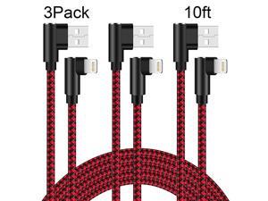 Degree Lightning Cable 10FT 3 Pack Right Angle iPhone Charger Nylon Braided Quicker Charging Cable Extra Long Lightning Cord for iPhone XXRXs MAX87iPad Mini and MoreRed Black10FT Degree Lightning Cable 10FT 3 Pack Right Angle iPhone Charger Nylon Braided Quicker Charging Cable Extra Long Lightning Cord for iPhone XXRXs MAX87iPad Mini and MoreRed Black10FT