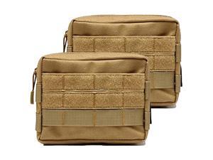 Molle Pouches Tactical Admin Pouch Compact EDC Utility Gadget Gear Pouch Military Carry Accessory Belt Hanging Waist Bag 2 Packtan7quotL 51quotH Molle Pouches Tactical Admin Pouch Compact EDC Utility Gadget Gear Pouch Military Carry Accessory Belt Hanging Waist Bag 2 Packtan7quotL 51quotH