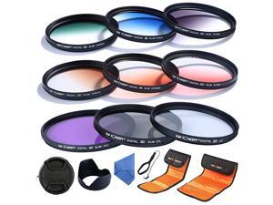 62mm UV CPL FLD Graduated Filter Lens Accessory 9pcs Filter Kit UV Protector Circular Polarizing Filter + Microfiber Lens Cleaning Cloth + Petal Lens Hood + Filter Bag Pouch 62mm UV CPL FLD Graduated Filter Lens Accessory 9pcs Filter Kit UV Protector Circular Polarizing Filter + Microfiber Lens Cleaning Cloth + Petal Lens Hood + Filter Bag Pouch