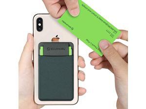Business Card Holder for Back of Phone, Reusable iPhone Stick on Wallet, Credit Card Holder for Smartphone. Sinji Pouch L-Flap, Grey Business Card Holder for Back of Phone, Reusable iPhone Stick on Wallet, Credit Card Holder for Smartphone. Sinji Pouch L-Flap, Grey