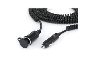 Lighter Extension Cord 12V Car Charger Socket Power Plug Cable 18AWG UL Listed Extra Long 12 Ft Uncoiled 25 Ft Coiled Lighter Extension Cord 12V Car Charger Socket Power Plug Cable 18AWG UL Listed Extra Long 12 Ft Uncoiled 25 Ft Coiled
