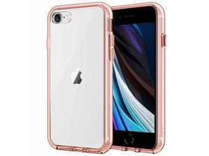 Case for iPhone SE 2020 2nd Generation iPhone 8 and iPhone 7 47Inch Shockproof Bumper Cover AntiScratch Clear Back Rose Gold