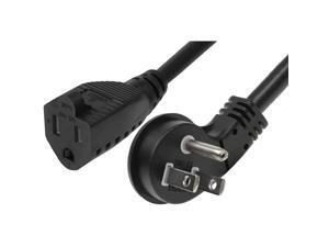 2ft 163 AWG Ultra Low Profile NEMA 515P Right Angle to NEMA 515R Power Cord 2ft 163 AWG Ultra Low Profile NEMA 515P Right Angle to NEMA 515R Power Cord