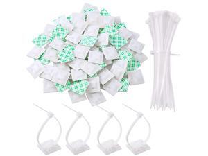 100Pcs Cable Base 20 x 20 x 6mm Self Adhesive Cable Wire Zip Tie Mounts Bases Wall Holder Fixing Seat Clamps 100Pcs Cable Base 20 x 20 x 6mm Self Adhesive Cable Wire Zip Tie Mounts Bases Wall Holder Fixing Seat Clamps