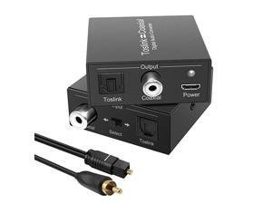 to Coaxial Coax to Digital Audio Converter BiDirectional Digital Audio Converter Splitter Adapter Plug and Play to Coaxial Coax to Digital Audio Converter BiDirectional Digital Audio Converter Splitter Adapter Plug and Play