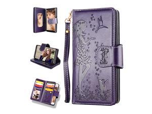 Samsung Note 9 CaseGalaxy Note 9 Wallet Case 9 Card Slots High Capacity PU Leather Magnetic Protective Cover with Mirror and Wrist Strap for Samsung Galaxy Note 964 inch Purple Samsung Note 9 CaseGalaxy Note 9 Wallet Case 9 Card Slots High Capacity PU Leather Magnetic Protective Cover with Mirror and Wrist Strap for Samsung Galaxy Note 964 inch Purple
