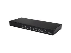 com 8 Port 1U Rackmount USB KVM Switch Kit with OSD and Cables - Rack mount KVM - VGA KVM Switch - 8 Port KVM Switch (SV831DUSBUK) , Black com 8 Port 1U Rackmount USB KVM Switch Kit with OSD and Cables - Rack mount KVM - VGA KVM Switch - 8 Port KVM Switch (SV831DUSBUK) , Black