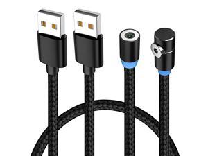 Magnetic Charging Cable Not Including Magnetic Connector 2Pack 6ft  3in1 Nylon Braided Cord Compatible with Mirco USB Type C and iProduct Device