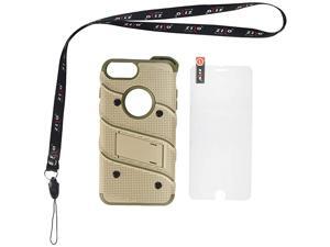 Bolt Series for iPhone 8 Plus Case Military Grade Drop Tested Glass Screen Protector Holster iPhone 7 Plus case Desert TAN CAMO Green Bolt Series for iPhone 8 Plus Case Military Grade Drop Tested Glass Screen Protector Holster iPhone 7 Plus case Desert TAN CAMO Green