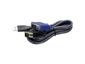 USB VGA KVM Cable15 Feet TKCU15 Connect with  KVM Switches USB KeyboardMouse Cable and Monitor Cable