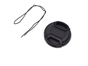 49mm Replacement Front Lens Cap Center Snap On Lens Cover or DSLR Camera Plastic 