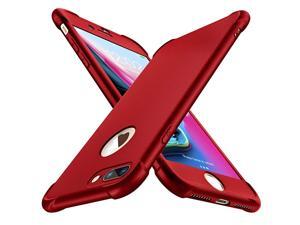 Designed for iPhone 8 Plus CaseiPhone 7 Plus Case with 2 x Tempered Glass Screen Protector 360° Full Body Hard PC Silicone Case for iPhone 7 Plus iPhone 8 Plus Case 55inch Red Designed for iPhone 8 Plus CaseiPhone 7 Plus Case with 2 x Tempered Glass Screen Protector 360° Full Body Hard PC Silicone Case for iPhone 7 Plus iPhone 8 Plus Case 55inch Red