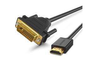 HDMI to DVI Cable Bi Directional DVI-D 24+1 Male to HDMI Male High Speed Adapter Cable Support 1080P Full HD for Raspberry Pi, Roku, Xbox One, PS4 PS3, Graphics Card, Nintendo Switch 10FT