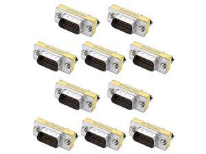 VGA Mini Gender Changer 10 Packs 15 Pin VGA SVGA Male to Male Coupler Adapter VGA Mini Gender Changer 10 Packs 15 Pin VGA SVGA Male to Male Coupler Adapter