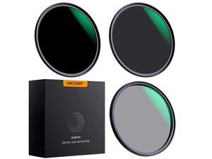 52mm Lens Filter Set Neutral Density ND8 ND64 CPL Circular Polarizer for Professional Camera Lens with Multiple Layer Nano Coated