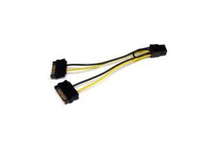 com 6in SATA Power to 6 Pin PCI Express Video Card Power Cable Adapter SATA to 6 pin PCIe power com 6in SATA Power to 6 Pin PCI Express Video Card Power Cable Adapter SATA to 6 pin PCIe power