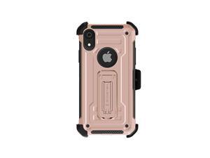 Dual Layer Shockproof Case with Screen Protector Designed for iPhone XR Rose Gold Dual Layer Shockproof Case with Screen Protector Designed for iPhone XR Rose Gold