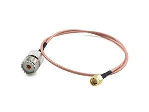 SMA Male to UHF SO239 Female RF Coaxial Coax Cable RG316 Jumper UHF Antenna Connector Adapter 20 inch SMA Male to UHF SO239 Female RF Coaxial Coax Cable RG316 Jumper UHF Antenna Connector Adapter 20 inch