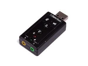 USB 71 Channel USB External Sound Card Audio AdapterSound Card Black USB 71 Channel USB External Sound Card Audio AdapterSound Card Black