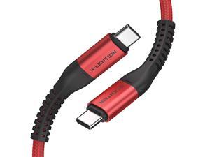 USB C to USB C Cable 66ft 100W Type C 20V5A Fast Charging Braided Cord Compatible 20202016 MacBook Pro New iPad ProMac AirSurface Samsung Galaxy S20S10S9S8PlusNote More Red