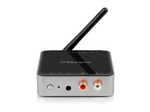 ABC53F Bluetooth Audio Receiver and Transmitter with Bluetooth 5 Stream up to 300 feet AUX RCA and Optical Connections Supported Low Latency aptX Wireless Audio TV to Headphones ABC53F Bluetooth Audio Receiver and Transmitter with Bluetooth 5 Stream up to 300 feet AUX RCA and Optical Connections Supported Low Latency aptX Wireless Audio TV to Headphones