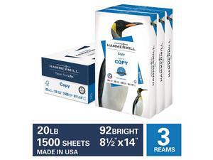 Printer Paper 20 lb Copy Paper 85 x 14 3 Ream 1500 Sheets 92 Bright Made in the USA Printer Paper 20 lb Copy Paper 85 x 14 3 Ream 1500 Sheets 92 Bright Made in the USA