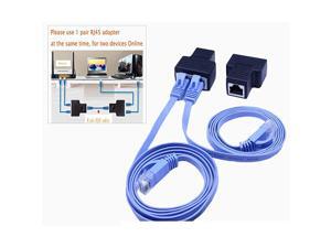 1Pair RJ45 Splitter Adapter Ethernet Cable Splitter Cat5 Cat5e Cat6 Cat7RJ45 Network Extension connector Ethernet Cable Sharing Kit with 2 PCS Cat6 Cable for Router TV BOX Camera PC L 1Pair RJ45 Splitter Adapter Ethernet Cable Splitter Cat5 Cat5e Cat6 Cat7RJ45 Network Extension connector Ethernet Cable Sharing Kit with 2 PCS Cat6 Cable for Router TV BOX Camera PC L