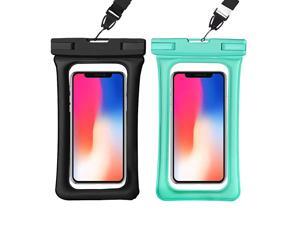 Phone Pouch 2 Pack IPX8 Universal Floating Phone Case TPU Clear Dry Bag for iPhone 66s788plusXXsXS MaxXR Samsung Galaxy s10s9s8 Note 9 up to 65 Black+Green Phone Pouch 2 Pack IPX8 Universal Floating Phone Case TPU Clear Dry Bag for iPhone 66s788plusXXsXS MaxXR Samsung Galaxy s10s9s8 Note 9 up to 65 Black+Green