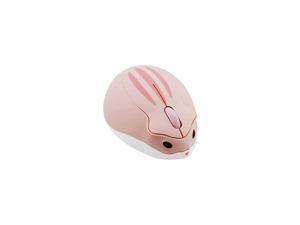 Wireless Mouse Cute Hamster Shape Less Noice Portable Mobile Optical 1200DPI USB Mice Cordless Mouse for PC Laptop Computer Notebook MacBook Kids Girl Gift Pink