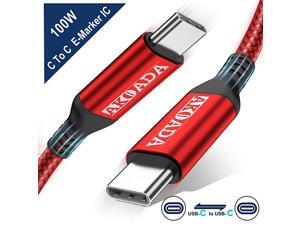 USBC to USBC 100W Cable 10ft USB C Braided Fast Charging Cable Compatible with MacBook Pro 202020192018 iPad Pro 202020192018 Samsung Galaxy S20Pixelbook and TypeC Laptops Red USBC to USBC 100W Cable 10ft USB C Braided Fast Charging Cable Compatible with MacBook Pro 202020192018 iPad Pro 202020192018 Samsung Galaxy S20Pixelbook and TypeC Laptops Red
