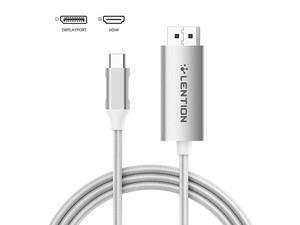 6FT USB C to DisplayPort Cable Adapter 4K60Hz Compatible 20202016 MacBook Pro 131516 New iPad ProMac AirSurface Chromebook Samsung S20S10S9S8Note More CBCU708 Silver