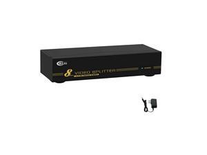 450MHz Bandwidth 8 Port VGA Splitter Amplifier Box 1 PC to 8 Monitors SVGA Video Splitter Support 2048 x 1536 Resolution up to 213ft for Screen Duplication 450MHz Bandwidth 8 Port VGA Splitter Amplifier Box 1 PC to 8 Monitors SVGA Video Splitter Support 2048 x 1536 Resolution up to 213ft for Screen Duplication