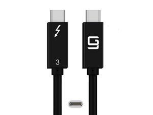 Thunderbolt 3 Cable 40Gbps SuperSpeed Intel Certified USBC to USBC 100W TPE Dual 4k or Single 5k 60hz Display 26ft40Gbps Thunderbolt 3 TPE Thunderbolt 3 Cable 40Gbps SuperSpeed Intel Certified USBC to USBC 100W TPE Dual 4k or Single 5k 60hz Display 26ft40Gbps Thunderbolt 3 TPE