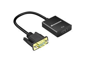 VGA to HDMI Adapter Converter with Audio Supports 1080P VGA Male to HDMI Female Audio Video Cable Converter for Connecting PC, Laptop to HDTV, Displays,Monitor (VGA to HDMI Gold)