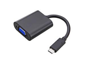USB Type C Thunderbolt 3 to VGA Adapter Male to Female 1080p HDTV HDMI Compatible with MacBook 20192016 PC Laptop Notebook Projector Monitors Laptop Black