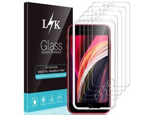 Pack L?K Screen Protector Compatible for iPhone SE 2020, iPhone 8, iPhone 7, Tempered Glass Case Friendly, Installation Tray - Gray Pack L?K Screen Protector Compatible for iPhone SE 2020, iPhone 8, iPhone 7, Tempered Glass Case Friendly, Installation Tray - Gray