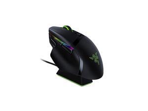 Basilisk Ultimate HyperSpeed Wireless Gaming Mouse w/ Charging Dock: Fastest Gaming Mouse Switch - 20K DPI Optical Sensor - Chroma RGB - 11 Programmable Buttons - 100 Hr Battery - Classic Black